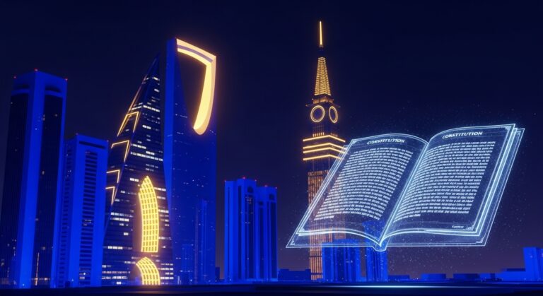 شروط تأسيس شركة في السعودية – صورة بارزة ثلاثية الأبعاد تعكس المتطلبات القانونية لتأسيس الأعمال في الرياض.